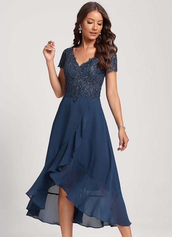 Robe Trapèze Aérienne Sombre - gallery 1