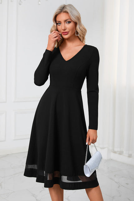 Robe Trapèze Midi Épure - gallery 2