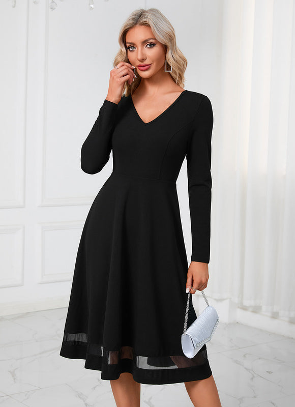 Robe Trapèze Midi Épure - gallery 2