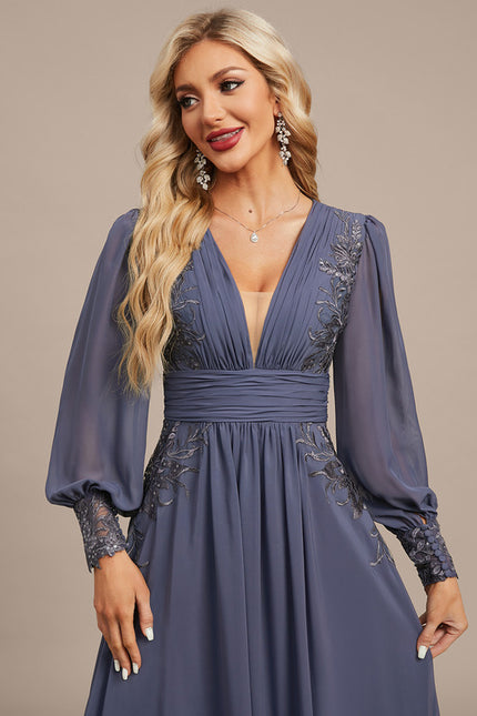 Robe Trapèze Lueur Azurienne - gallery 1