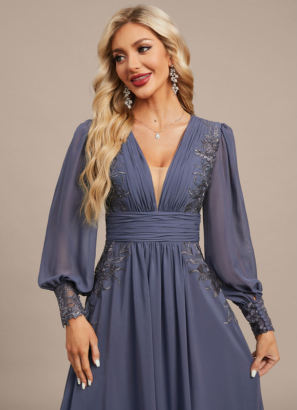 Robe Trapèze Lueur Azurienne - gallery 1