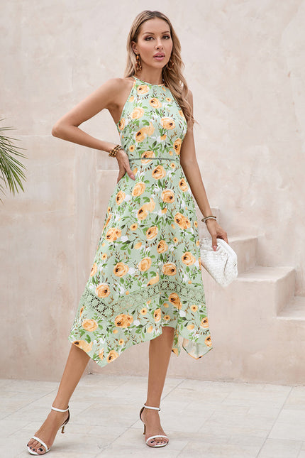 Robe Trapèze Élégance Tropicale - gallery 3