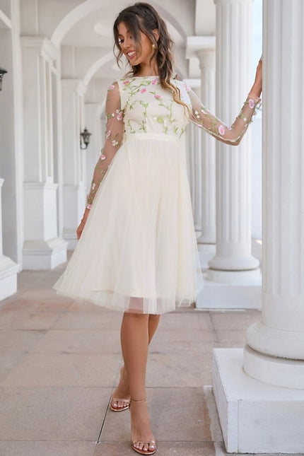 Robe Trapèze Éclat De Fleurs - gallery 7