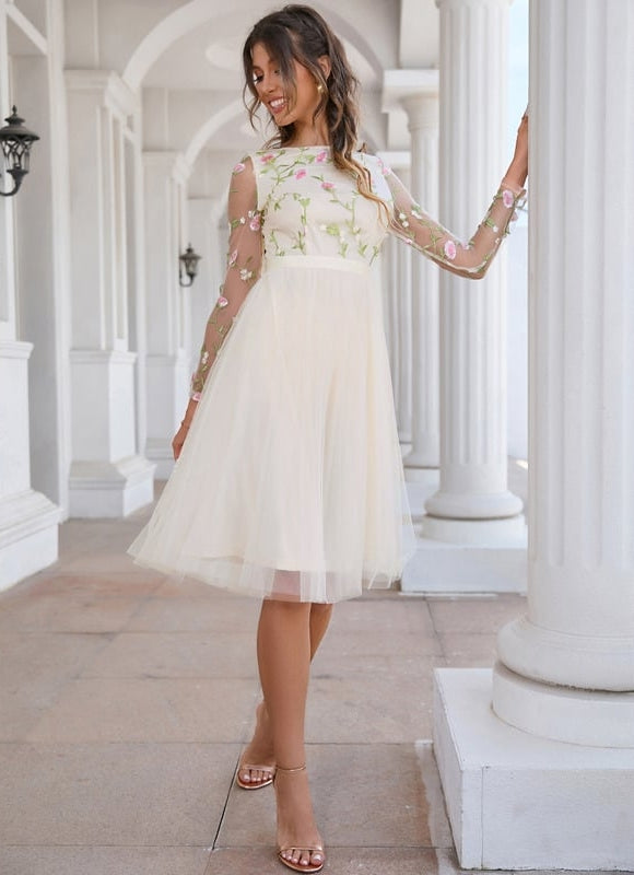 Robe Trapèze Éclat De Fleurs - gallery 7