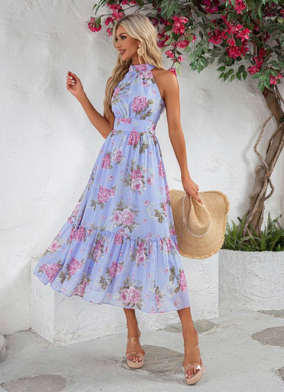 Robe Trapèze Fleurie Légère - gallery 4