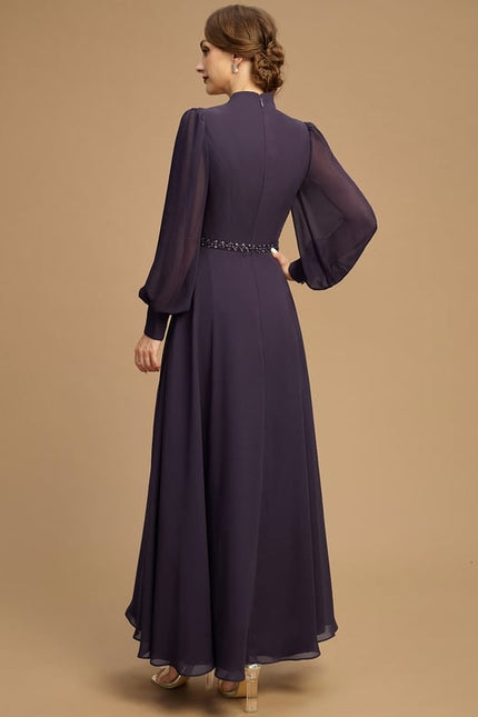 Robe Trapèze Élégance Améthyste - gallery 2