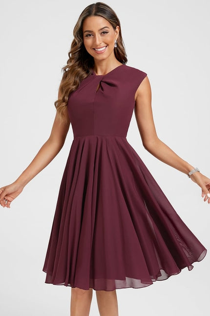 Robe Trapèze Émeraude Volante - gallery 3