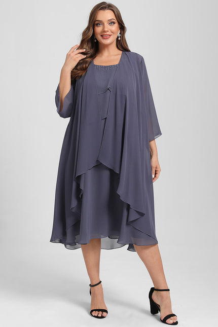 Robe Trapèze Sérénité Mauve - gallery 9