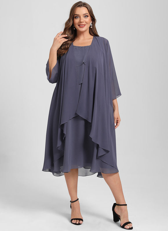 Robe Trapèze Sérénité Mauve - gallery 9