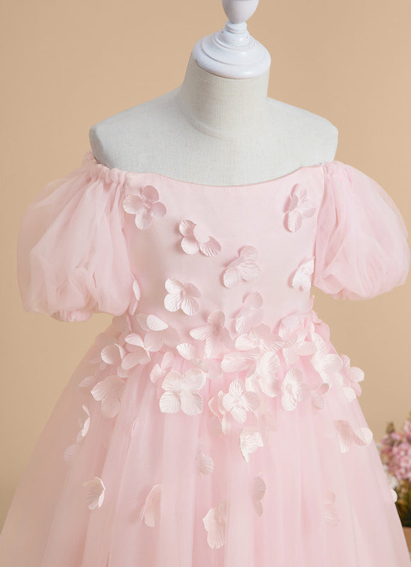 Robe Trapèze Fleur De Tulle - gallery 2