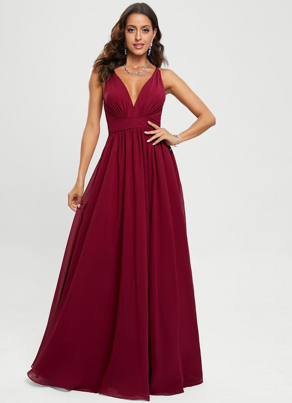 Robe Trapèze Velours Céleste - gallery 5