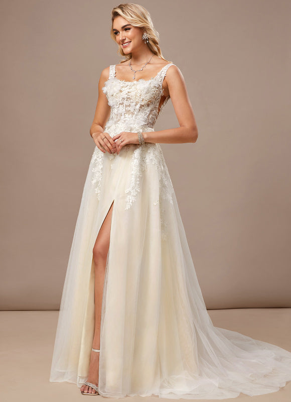 Robe Trapèze Tulle Élégante - gallery 2