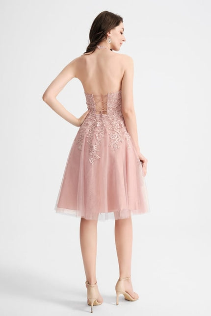 Robe Trapèze Lueur Rosée - gallery 2