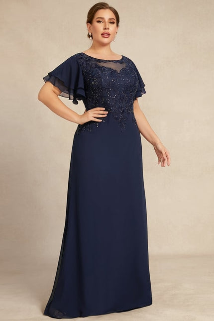 Robe Trapèze Longue Violetée - gallery 9
