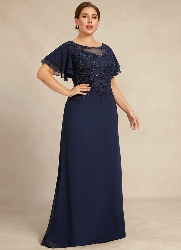 Robe Trapèze Longue Violetée - gallery 9