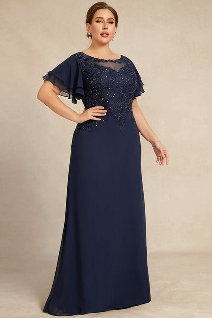 Robe Trapèze Longue Violetée - gallery 9