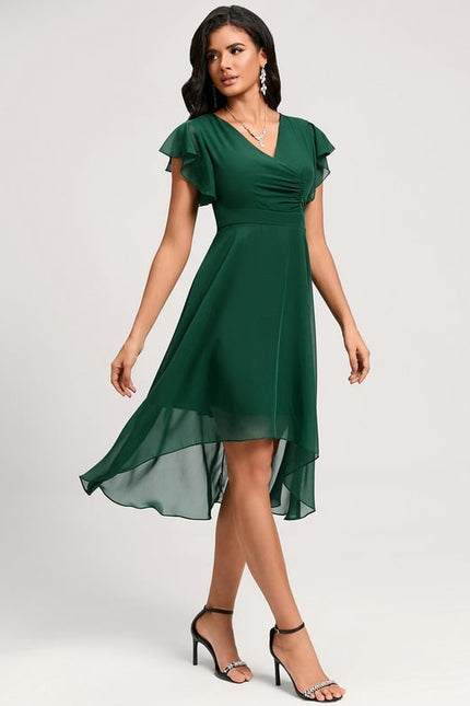 Robe Trapèze Flottante Verte