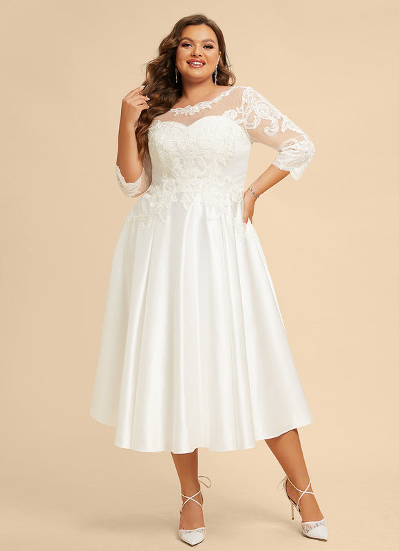 Robe Trapèze Éclat Satiné Floral - gallery 6