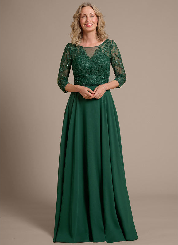 Robe Trapèze Éclat Verdoyant - gallery 1