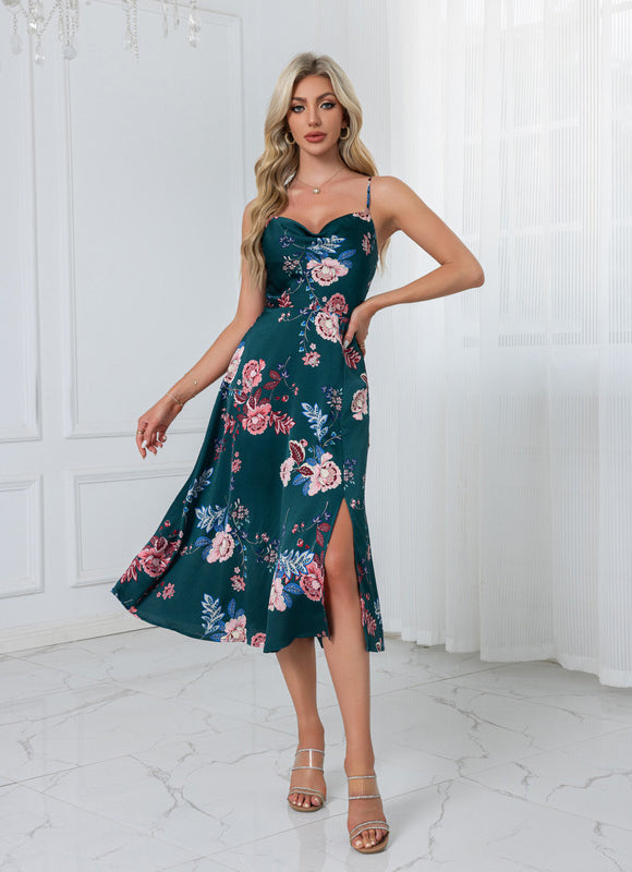 Robe Trapèze Fleur De Pêche - gallery 7