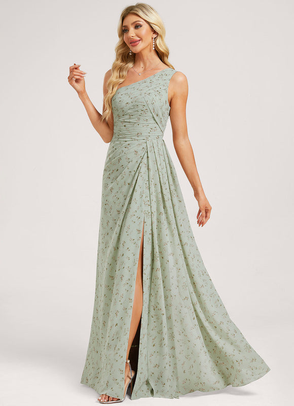 Robe Trapèze Asymétrique Beige