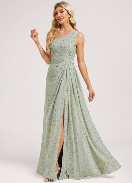Robe Trapèze Asymétrique Beige