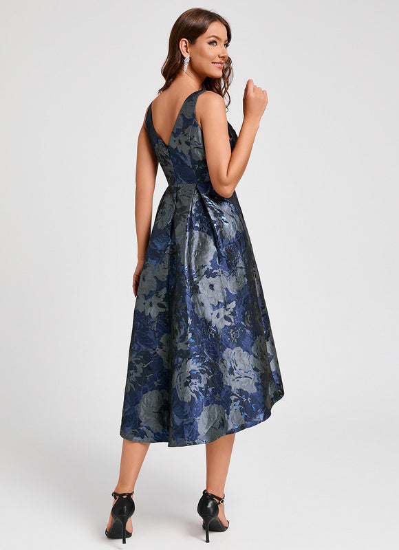 Robe Trapèze Nuit Fleurie - gallery 6