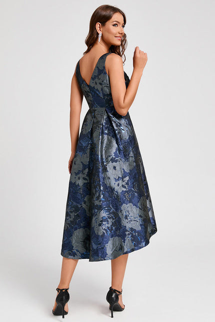 Robe Trapèze Nuit Fleurie - gallery 6
