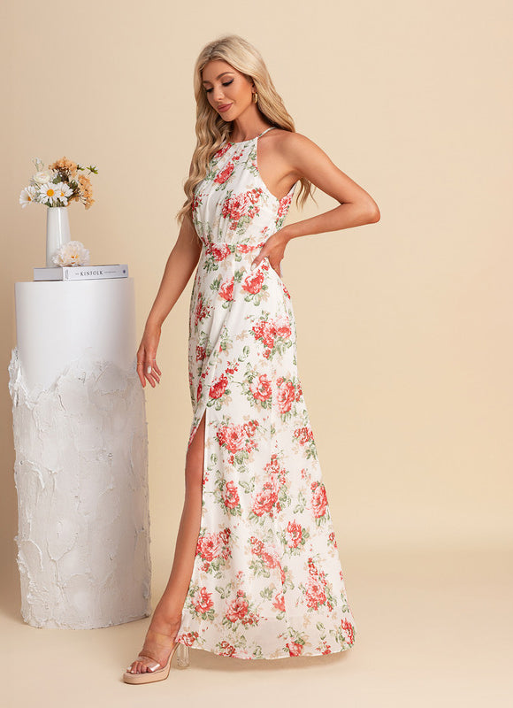 Robe Trapèze Fleurie Élégante - gallery 2