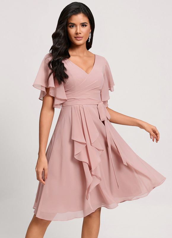 Robe Trapèze Émeraude Volante - gallery 2