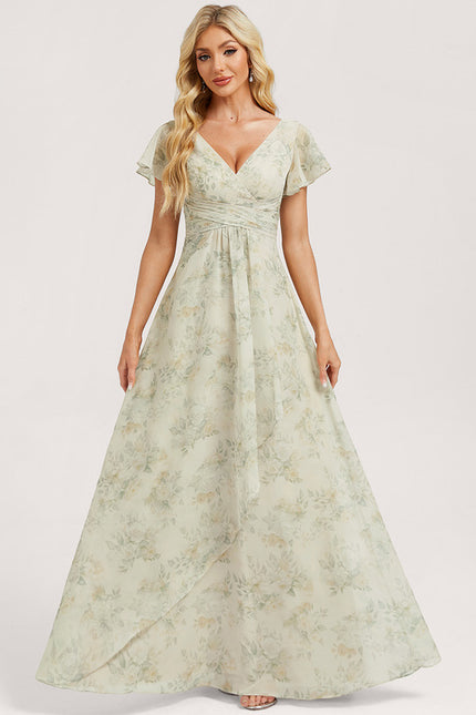 Robe Trapèze Mousseline Fendue - gallery 3