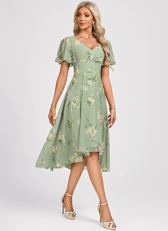 Robe Trapèze Fluide Asymétrique - gallery 1