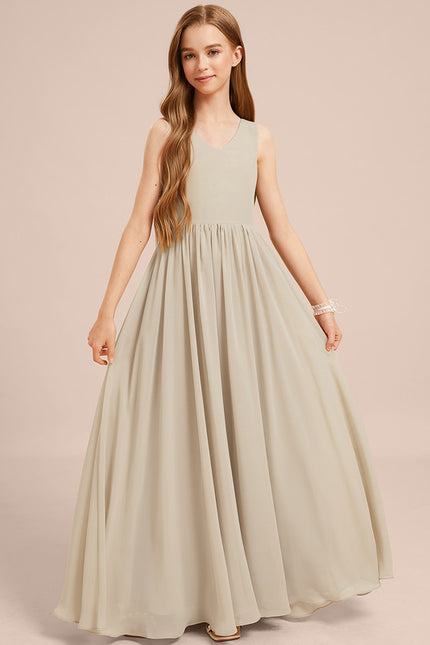 Robe Trapèze Mousseline Sable - gallery 1