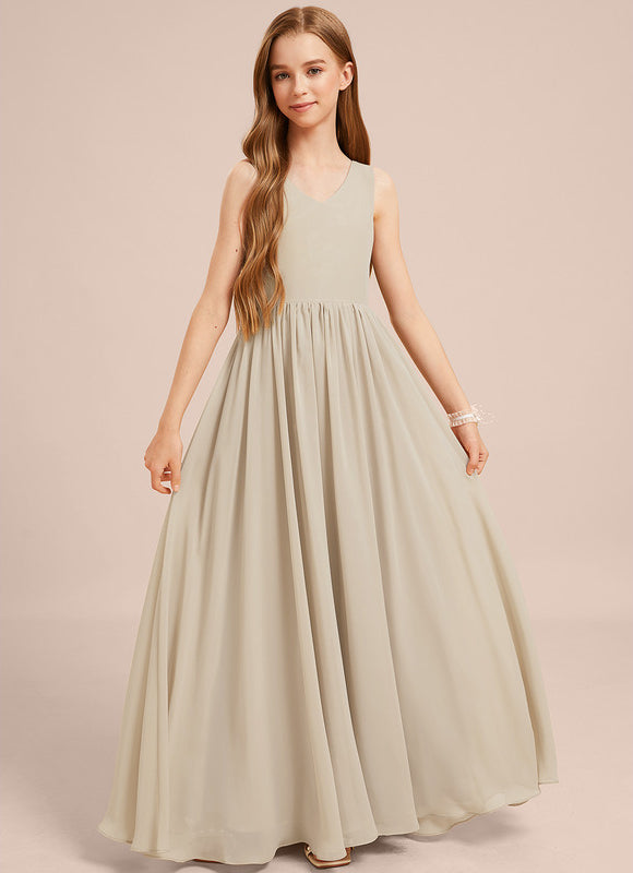 Robe Trapèze Mousseline Sable - gallery 1