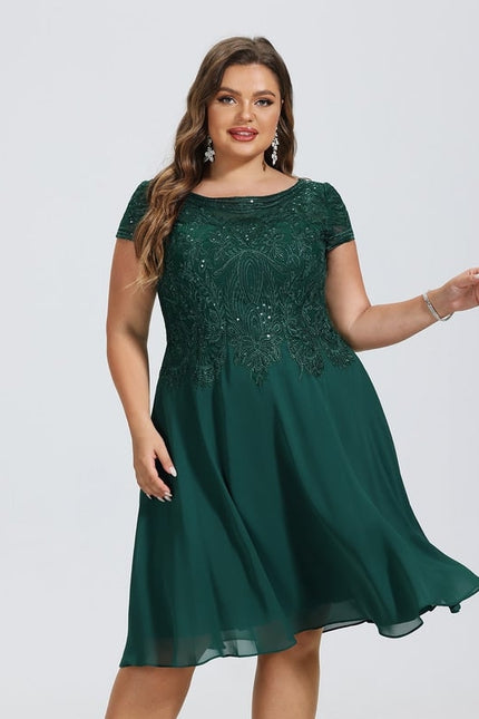 Robe Trapèze Éclat Argenté - gallery 5