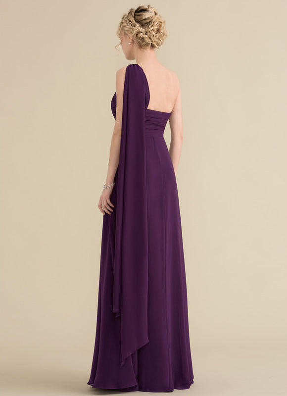 Robe Trapèze Asymétrique Beige - gallery 4
