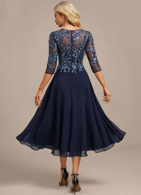 Robe Trapèze Élégance Marine Chic - gallery 6