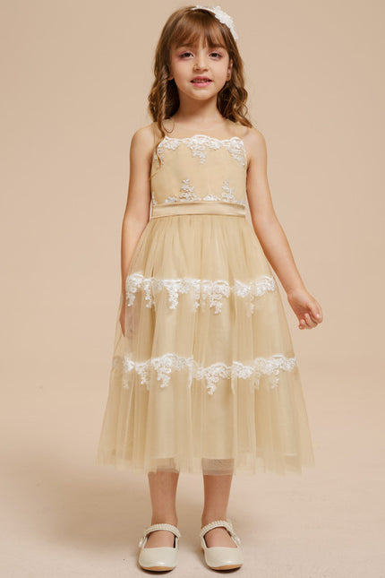Robe Trapèze Rêve Doré Éthéré - gallery 5