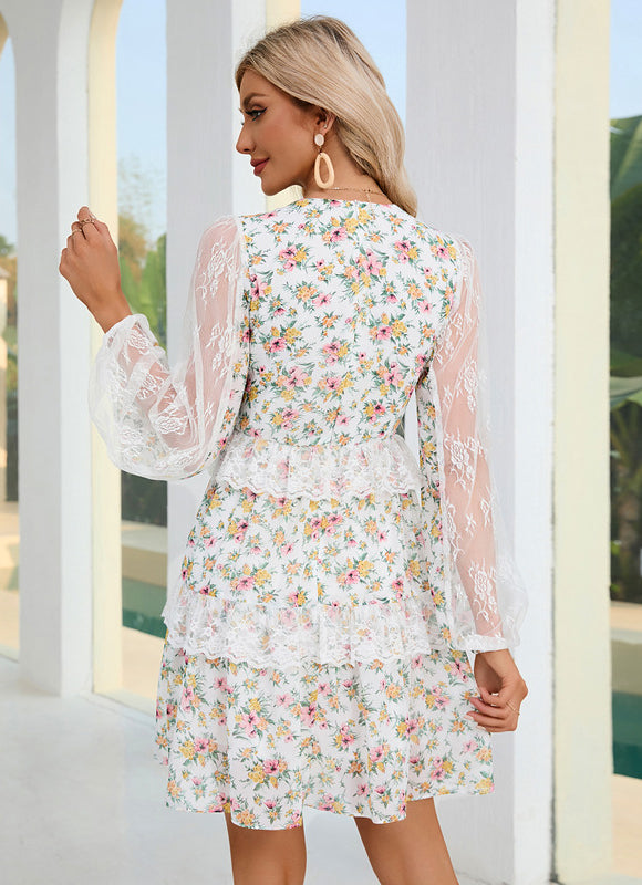 Robe Trapèze Vaporeuse Éclat - gallery 3