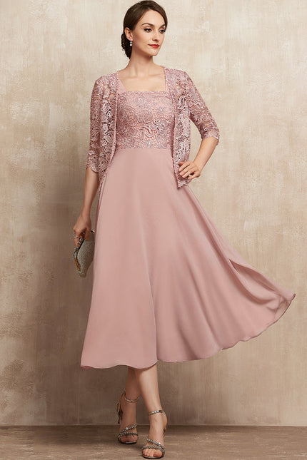 Robe Trapèze Éclat Rosé Serenade