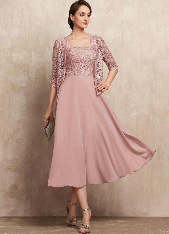 Robe Trapèze Éclat Rosé Serenade