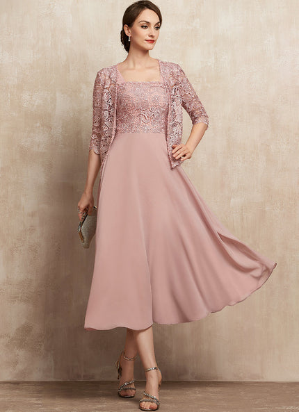 Robe Trapèze Éclat Rosé Serenade