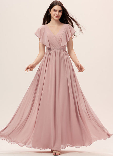 Robe Trapèze Longue Beige Élégante