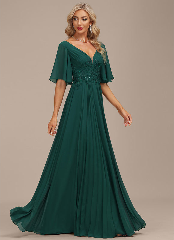 Robe Trapèze Émeraude Envoûtante - gallery 3