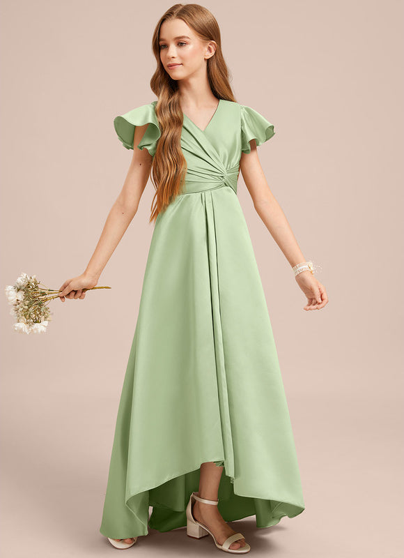 Robe Trapèze Satin Marine Chic - gallery 4