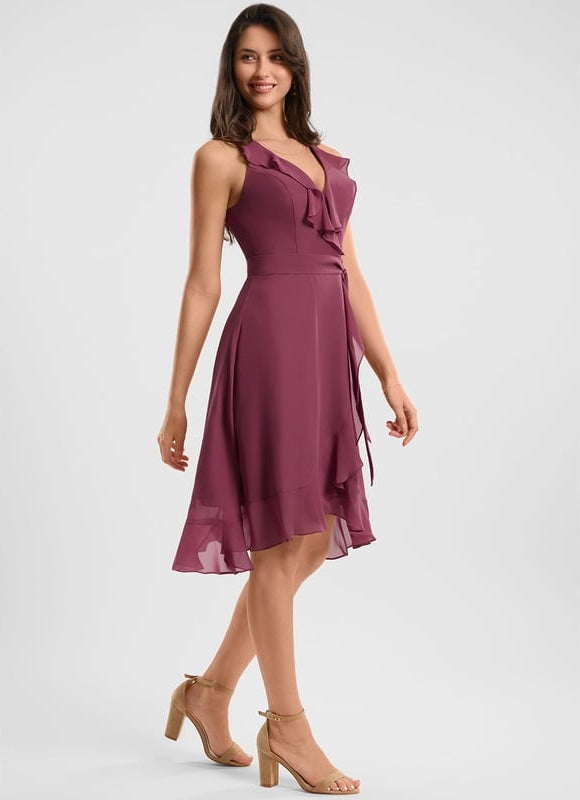 Robe Trapèze Flottante Verte - gallery 1