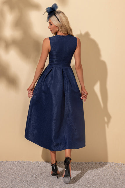 Robe Trapèze Midi Texturée - gallery 2