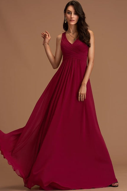 Robe Trapèze Bordeaux Élégance - gallery 3