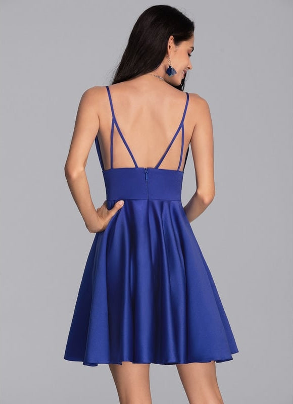 Robe Trapèze Satinée Moderne - gallery 4
