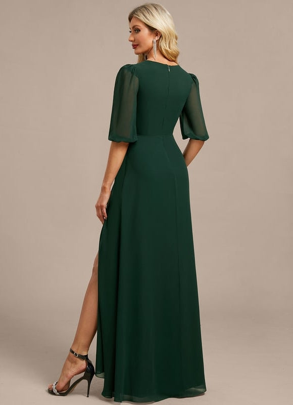 Robe Trapèze Élégante Mousseline - gallery 6